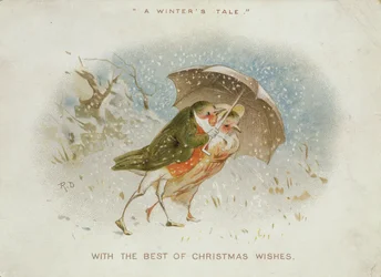 Ein Wintermärchen, viktorianische Weihnachtskarte